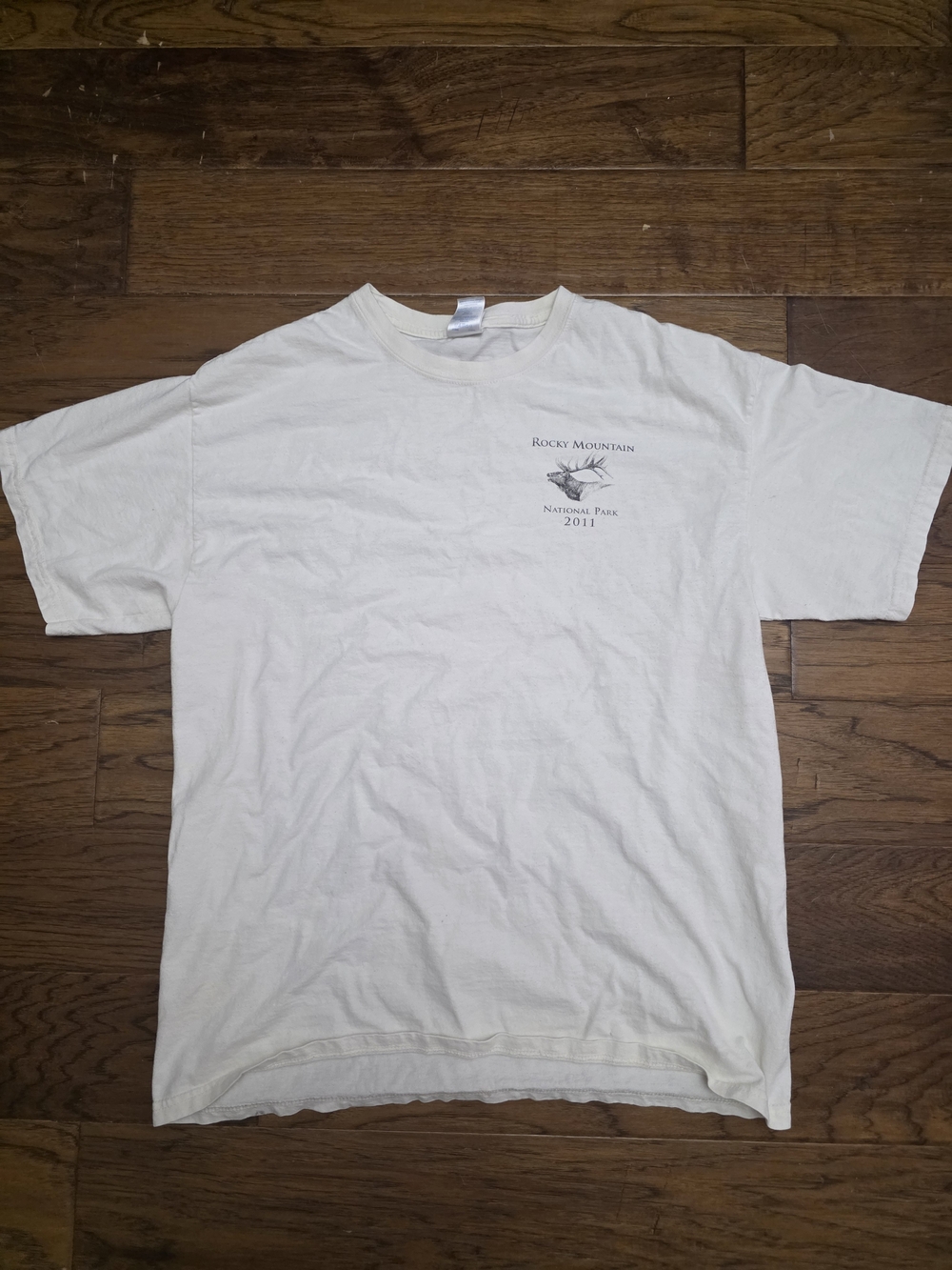 Rocky Mountain National Park 2011 Cream Short-Sleeve Men's T-Shirt